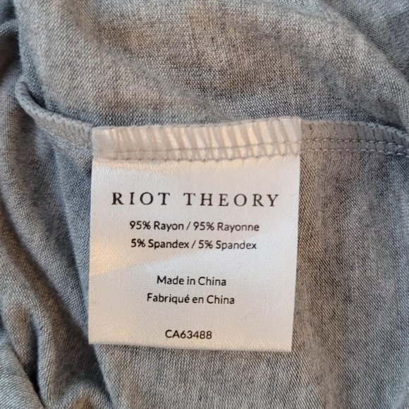 Riot Theory grey sleep set. Size M. NWT. - Picture 9 of 9